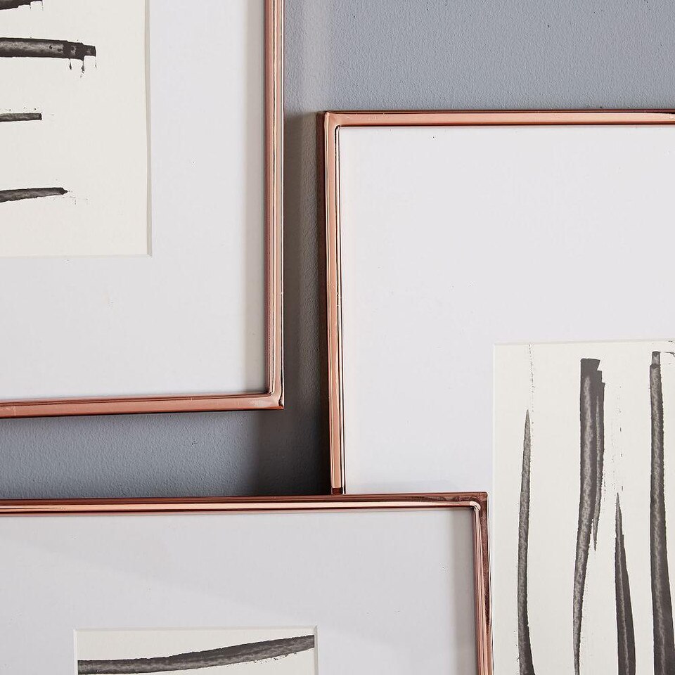 Gallery Frames Polished Rose Gold West Elm Australia
